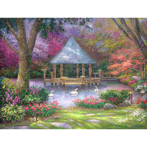 Rural House 40*30CM (canvas) Full Square Drill Diamond Painting