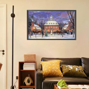 Castle 50*30CM (canvas) Full Square Drill Diamond Painting