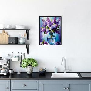 Lavender 30*40CM (canvas) Full Round Drill Diamond Painting