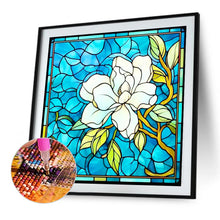 Load image into Gallery viewer, Stained Glass Jasmine 40*40CM (canvas) Full Round Drill Diamond Painting
