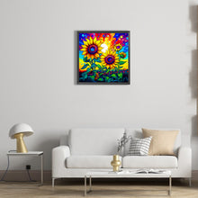 Load image into Gallery viewer, Colorful Sunflower 40*40CM (canvas) Full Round Drill Diamond Painting
