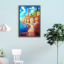 Load image into Gallery viewer, Beautiful Seaside Bridge 40*60CM (canvas) Full Round Drill Diamond Painting
