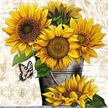 Load image into Gallery viewer, Sunflower 50*50CM (canvas) Full Round Drill Diamond Painting
