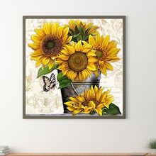 Load image into Gallery viewer, Sunflower 50*50CM (canvas) Full Round Drill Diamond Painting
