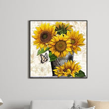 Load image into Gallery viewer, Sunflower 50*50CM (canvas) Full Round Drill Diamond Painting
