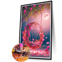 Load image into Gallery viewer, Rose Swing Under The Tree¡¤Powder 40*60CM (canvas) Full Round Drill Diamond Painting
