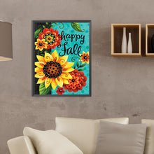 Load image into Gallery viewer, Sunflower Calligraphy And Painting 30*40CM (canvas) Full Round Drill Diamond Painting
