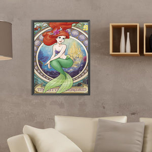 Mermaid Princess 30*40CM (canvas) Full Round Drill Diamond Painting