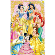 Load image into Gallery viewer, Disney Princesses 30*50CM (canvas) Full Round Drill Diamond Painting
