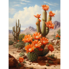 Load image into Gallery viewer, Desert Cactus Flower 30*40CM (canvas) Full Round Drill Diamond Painting
