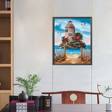 Load image into Gallery viewer, Island Lighthouse 40*50CM (canvas) Full Round AB Drill Diamond Painting
