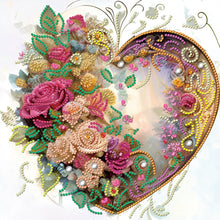 Load image into Gallery viewer, Love Flower Frame 30*30CM (canvas) Partial Special-Shaped Drill Diamond Painting
