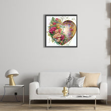 Load image into Gallery viewer, Love Flower Frame 30*30CM (canvas) Partial Special-Shaped Drill Diamond Painting
