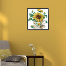 Load image into Gallery viewer, Sunflower 30*30CM (canvas) Partial Special-Shaped Drill Diamond Painting
