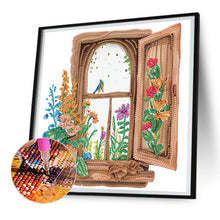 Load image into Gallery viewer, Windowsill 30*30CM (canvas) Partial Special-Shaped Drill Diamond Painting
