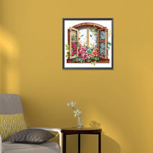 Load image into Gallery viewer, Windowsill 30*30CM (canvas) Partial Special-Shaped Drill Diamond Painting
