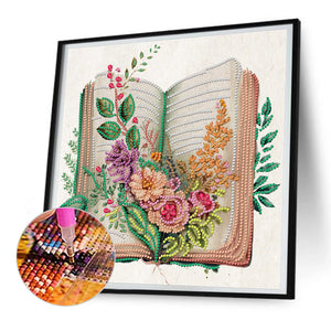 Book 30*30CM (canvas) Partial Special-Shaped Drill Diamond Painting