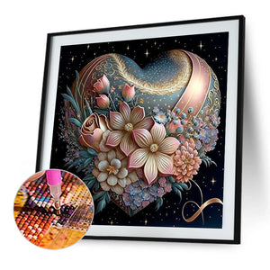 Rose Love Gift 40*40CM (canvas) Full Round Drill Diamond Painting