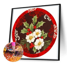 Load image into Gallery viewer, Round Poinsettia 30*30CM (canvas) Full Round Drill Diamond Painting
