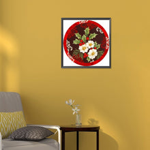 Load image into Gallery viewer, Round Poinsettia 30*30CM (canvas) Full Round Drill Diamond Painting
