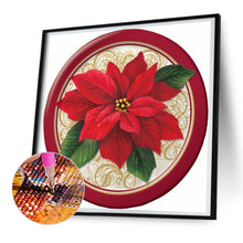 Load image into Gallery viewer, Round Poinsettia 30*30CM (canvas) Full Round Drill Diamond Painting
