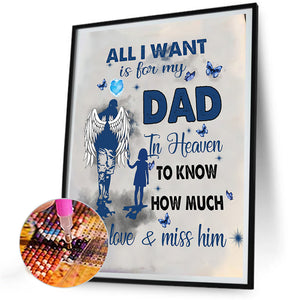 Confession To Parents 30*40CM (canvas) Full Round Drill Diamond Painting