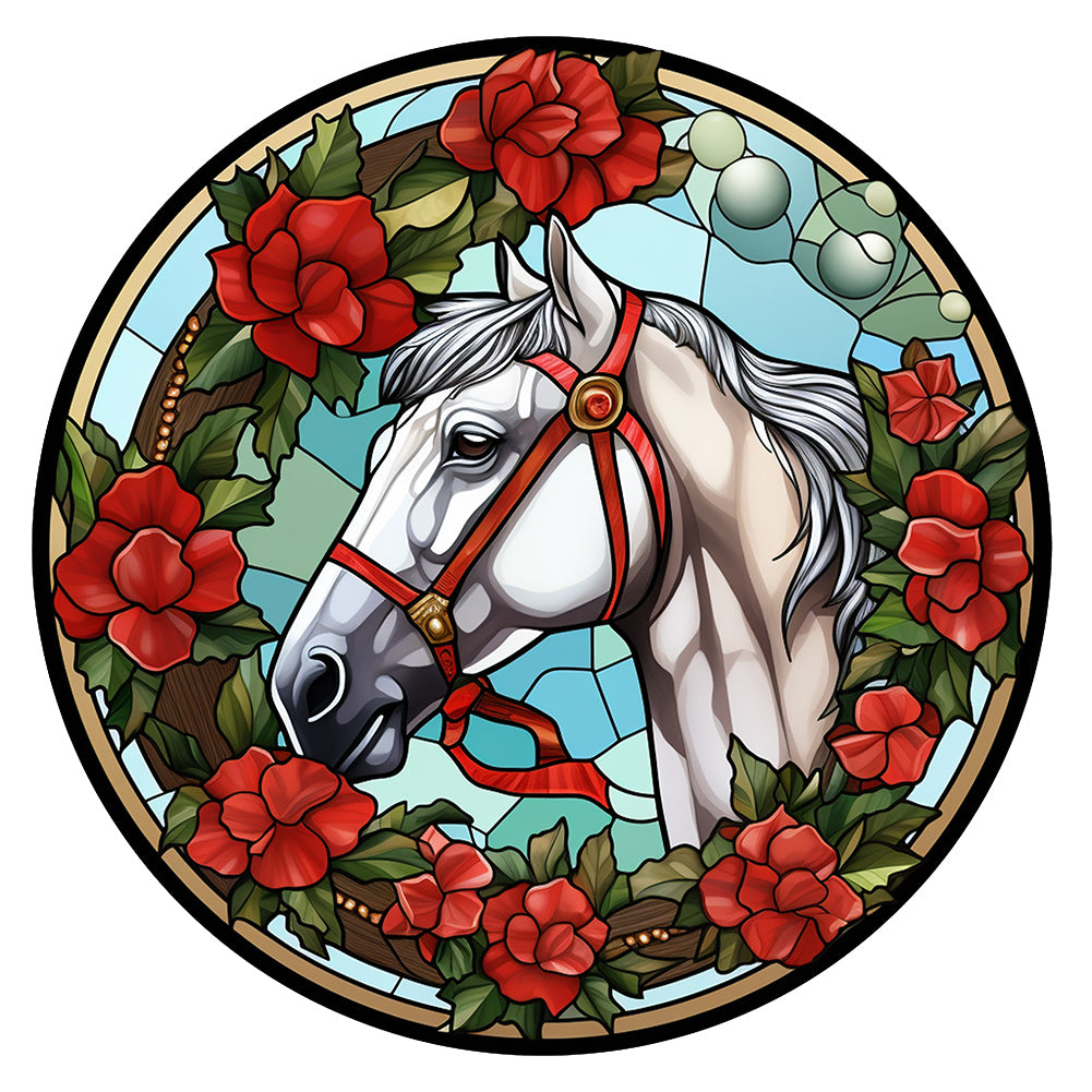 Horse Stained Glass Diamond Painting