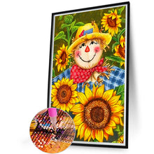 Load image into Gallery viewer, Sunflower Scarecrow 40*60CM (canvas) Full Round Drill Diamond Painting
