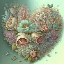 Load image into Gallery viewer, Heart Bouquet 40*40CM (canvas) Full Round Drill Diamond Painting
