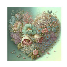 Load image into Gallery viewer, Heart Bouquet 40*40CM (canvas) Full Round Drill Diamond Painting
