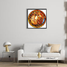 Load image into Gallery viewer, Autumn Pumpkin Medallion Painting 30*30CM (canvas) Full Round Drill Diamond Painting
