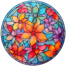 Load image into Gallery viewer, Stained Glass 40*40CM (canvas) Full Round AB Drill Diamond Painting
