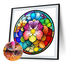 Load image into Gallery viewer, Stained Glass 40*40CM (canvas) Full Round AB Drill Diamond Painting
