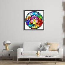 Load image into Gallery viewer, Stained Glass 40*40CM (canvas) Full Round AB Drill Diamond Painting
