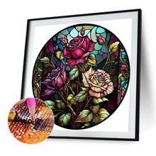 Load image into Gallery viewer, Stained Glass 40*40CM (canvas) Full Round AB Drill Diamond Painting
