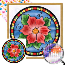 Load image into Gallery viewer, Stained Glass 40*40CM (canvas) Full Round AB Drill Diamond Painting
