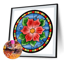 Load image into Gallery viewer, Stained Glass 40*40CM (canvas) Full Round AB Drill Diamond Painting
