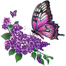 Load image into Gallery viewer, Flowers And Butterflies 30*30CM (canvas) Partial Special-Shaped Drill Diamond Painting
