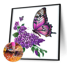 Load image into Gallery viewer, Flowers And Butterflies 30*30CM (canvas) Partial Special-Shaped Drill Diamond Painting
