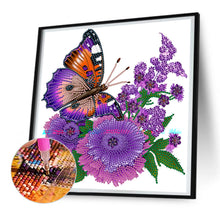 Load image into Gallery viewer, Flowers And Butterflies 30*30CM (canvas) Partial Special-Shaped Drill Diamond Painting
