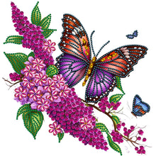 Load image into Gallery viewer, Flowers And Butterflies 30*30CM (canvas) Partial Special-Shaped Drill Diamond Painting
