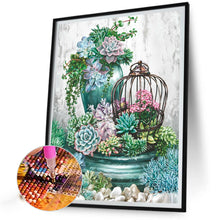 Load image into Gallery viewer, Succulent Plants 40*50CM (canvas) Full Round AB Drill Diamond Painting
