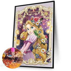 Disney Rapunzel 50*70CM (canvas) Full Round AB Drill Diamond Painting