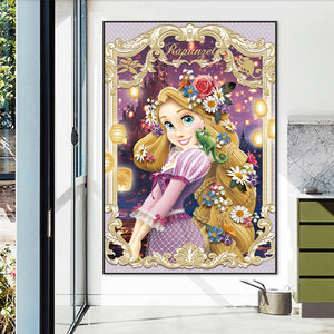 Disney Rapunzel 50*70CM (canvas) Full Round AB Drill Diamond Painting