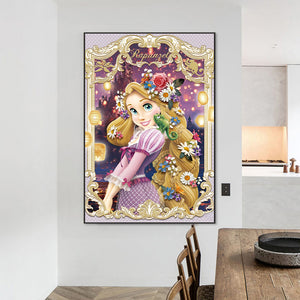 Disney Rapunzel 50*70CM (canvas) Full Round AB Drill Diamond Painting