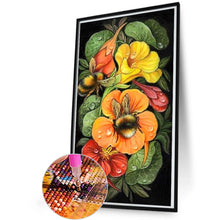 Load image into Gallery viewer, Flower And Bee 30*55CM (canvas) Full Round AB Drill Diamond Painting
