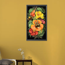 Load image into Gallery viewer, Flower And Bee 30*55CM (canvas) Full Round AB Drill Diamond Painting
