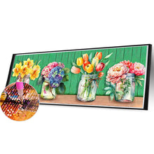 Load image into Gallery viewer, Stained Glass Vase 40*105CM (canvas) Full Round AB Drill Diamond Painting
