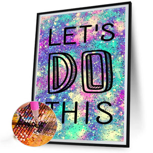 Let\'S Do This 30*40CM (canvas) Full Square Drill Diamond Painting