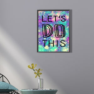 Let\'S Do This 30*40CM (canvas) Full Square Drill Diamond Painting